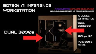 DUAL 3090 AI Inference Workstation [upl. by Enawtna283]