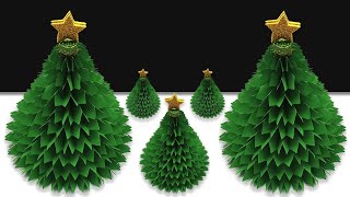 Christmas Tree Ideas  Paper Christmas Tree  Christmas Decor Ideas  Easy Christmas Tree Making [upl. by Aslam]