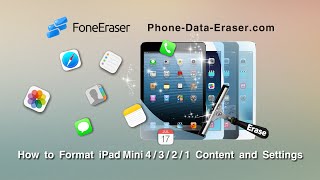 How to Format iPad Mini 4321 Content and Settings [upl. by Hsekin]