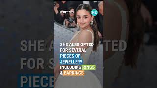 Alia Bhatt Makes Her Met Gala 2023 Debut In White Gown [upl. by Yltnerb]