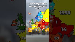 How Many Islands Does Your Country Have europe geography mapping [upl. by Iaj71]