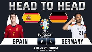 SPAIN vs GERMANY  QUARTER FINAL  Prediction amp HeadtoHead Stats  UEFA EURO CUP 2024 [upl. by Asina]