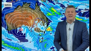 Aussie 7 Day Wintry outbreak with southern snow amp northern frosts [upl. by Tnomel]