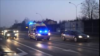 ALARMOWO Żółty ambulans P MercedesBenz Sprinter WSPR Rzeszów [upl. by Waddell258]