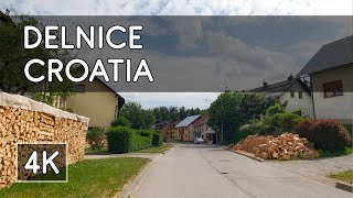 Walking Tour Delnice Croatia  4K UHD Virtual Travel [upl. by Heurlin]