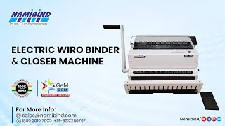 Electric Wiro Binder amp Closer Machine  NB60A 31 How to use Binding Machine Buy Now09555086767 [upl. by Neona]