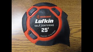 CRESCENT LUFKIN SELF CENTERING  RETRACTABLE TAPE MEASURE RONS BEERS TOOLS  896 [upl. by Nej]