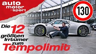 Die 12 größten Irrtümer zum Tempolimit auf der Autobahn  Bloch erklärt 55  auto motor amp sport [upl. by Eesak759]