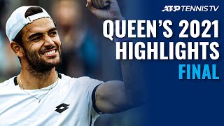 Matteo Berrettini vs Cameron Norrie  Queens 2021 Final Highlights [upl. by Ardella]