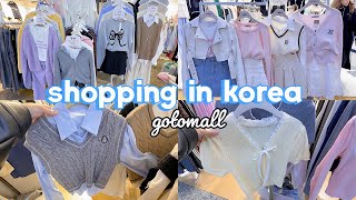 shopping in korea vlog 🇰🇷 spring fashion haul 🎀 gotomall underground shopping center [upl. by Sesom]