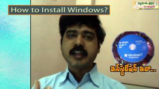 How to Install Windows  Easy to Understand Tutorial Must Watch Full HD Nallamothu [upl. by Cherianne]