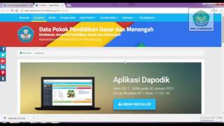 Download Dapodik 2017 dan Prefill [upl. by Nylzaj901]