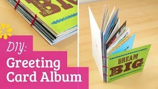 DIY Greeting Card Album  Perfect for Holiday Birthday or Grad Cards  Sea Lemon [upl. by Ratep]