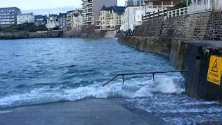 Grande Marée SaintMalo  Marée Haute à la caravelleRochebonne 3 [upl. by Einafpets]