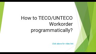 SAP PM How to TECOUNTECO Workorder programatically [upl. by Terryl]