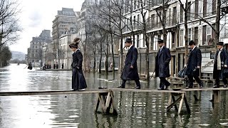 1910 Great Flood of Paris  Rare Colorized Photos [upl. by Ailahk]