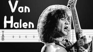 Eruption  Van Halen Guitar Tutorial Guitar Tabs Guitar Lesson [upl. by Eened]