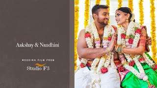 Aakshay amp Nandhini  Wedding Film  Brahmin Wedding [upl. by Issej]