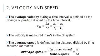 P1104  Chapter 2 Motion in One Dimension  Part 1 [upl. by Skoorb303]