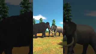 WOOLLY MAMMOTH VS MODERN ELEPHANT BATTLE  ANIMAL REVOLT BATTLE SIMULATOR [upl. by Auhsoj679]