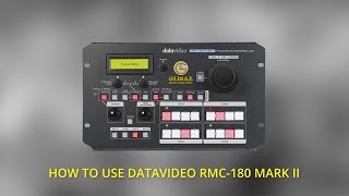 How To Use A DATAVIDEO RMC 180 MARK II with Controller [upl. by Bledsoe]