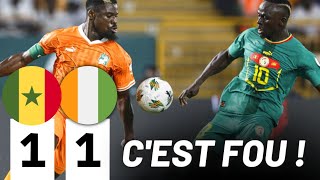 🇨🇮🇸🇳La COTE DIVOIRE élimine le SÉNÉGAL Senegal 11 Cote dIvoire [upl. by Zeidman]