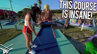 YOU HAVE TO SEE THIS MINI GOLF COURSE  ONE OF THE BEST IN THE WORLD  CRAZY HOLE IN ONES [upl. by Adnolrehs899]