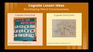 Cognates in Vocabulary Instruction with ELLs [upl. by Whitebook]