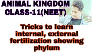 Tricks to learn type of fertilization internal externalboth in non chordates  Animal kingdom [upl. by Jaret149]