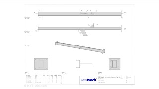 cadwork 3d Planausgaben Stahl [upl. by Namzaj]