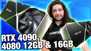 NVIDIA GeForce RTX 4090 4080 16GB amp 4080 12GB Specs Price Release Date [upl. by Neirrad]