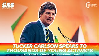 Tucker Carlson Speaks To Thousands Of Young Activists At TPUSAs Student Action Summit 2020 [upl. by Kcod]