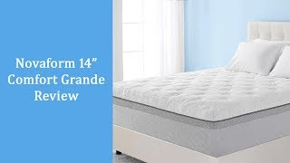 Novaform Comfort Grande Review 14 Inch Queen Memory Foam Mattress [upl. by Nayarb187]