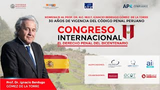 Congreso Internacional El Derecho Penal del Bicentenario Mesa 2 Prof Dr José Antonio Caro John [upl. by Akinwahs]