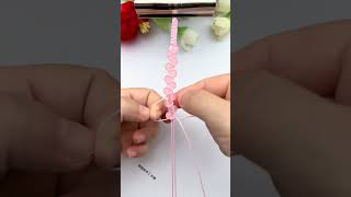 Beginners can also learn the classic doublerow bead weaving method Rope weaving tutorial Simp [upl. by Shepherd]