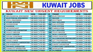 JOBS IN KUWAIT 🇰🇼 2024 ¦¦ HIGH SALARY JOBS ¦¦ FRESHERS ALSO APPLY THIS JOBS ¦¦ KUWAIT JOBS [upl. by Reiter120]