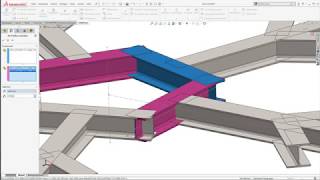 Structural Steel Design with SOLIDWORKS  SolidSteel parametric  quotThe Snow Flakequot  Teaser 7 [upl. by Brinn307]