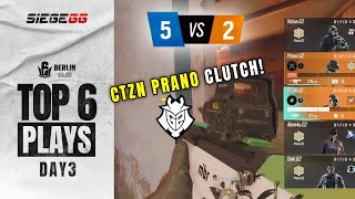 Top 6 R6 Plays Six Major Berlin Day 3 [upl. by Aedni]