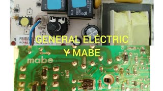 REPARACIÓN DE TARJETA GENERAL ELÉCTRIC  MABE QUEMADA POR SOBRETENSIÓN [upl. by Vasili]