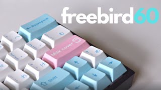 A 135 Budget Bird  Freebird FB60 Keyboard Build with JWK Marshmallows and Milk Cover Keycaps [upl. by Mckee]