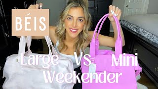 BEIS LARGE vs MINI Weekender Comparison and Review Which is BETTER [upl. by Elocel]