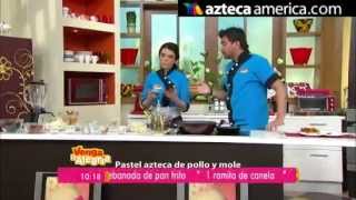 Receta Pastel Azteca de pollo y mole [upl. by Adnav]