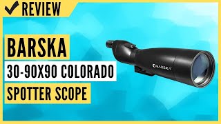 Barska 3090x90 Waterproof Colorado Spotter Scope and Tripod Review [upl. by Beitnes53]