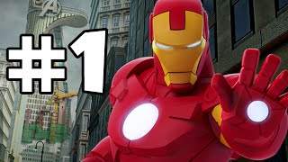 DISNEY INFINITY 2 MARVEL SUPERHEROES  AVENGERS PLAYSET  PART 1 [upl. by Alig967]