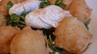 Cooking smoked haddock beignets [upl. by Suiraj]