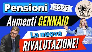 PENSIONI 📈 AUMENTI GENNAIO 2025 👉 le “NUOVE” FASCE di RIVALUTAZIONE PIENA 2025 SENZA TAGLI❗️ [upl. by Ellerrehc68]