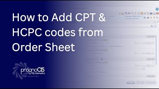 How to Add CPT amp HCPC codes to Lab Radiology Consult Procedure amp DME from Order Sheet [upl. by Evangeline]