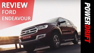 2016 Ford Endeavour  Review  PowerDrift [upl. by Ahsaelat]