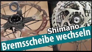 Shimano Bremsscheiben wechseln  mit und ohne Centerlock [upl. by Jemima]