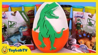 Giant PlayDoh ANGRY BIRD Egg Surprises by HobbyKidsTV [upl. by Christoforo328]